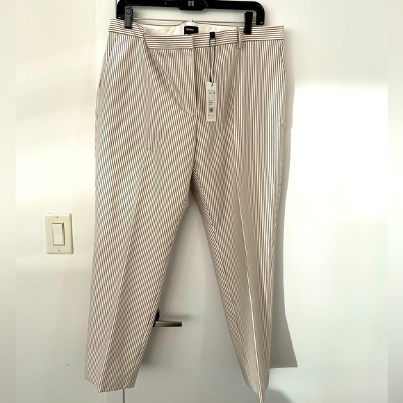 Theory Treeca 4 ivory multi stretch cotton pants NWT - Picture 6 of 10